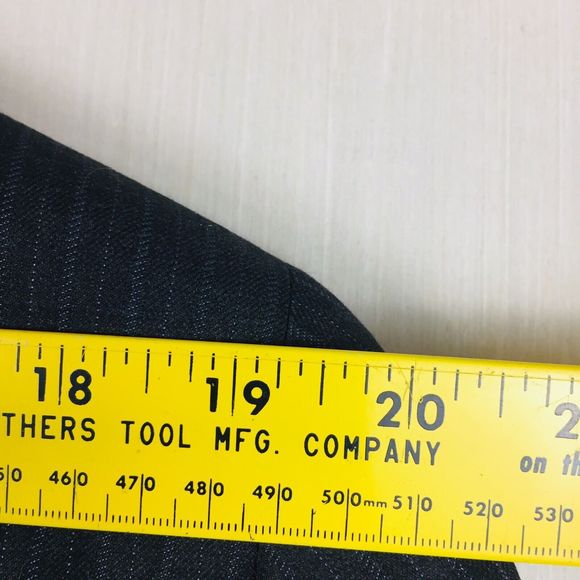 HART SCHAFFNER MARX Men's Dark Gray Sport Coat Blazer USA 100% Wool Size 48 Reg - Picture 7 of 11